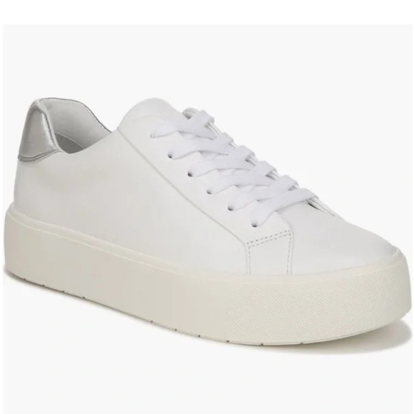 Vince Shoes - Vince Benfield Leather Platform White Sneaker Size 8